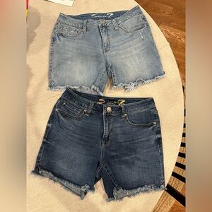 Jean shorts x2